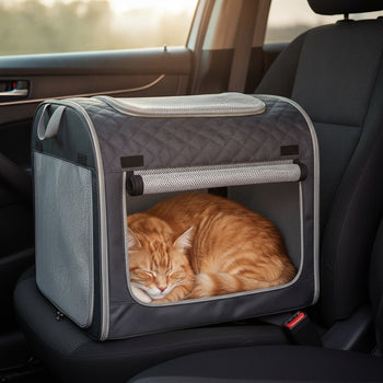 Sac de transport chat voiture pliable semi-rigide — photo 2