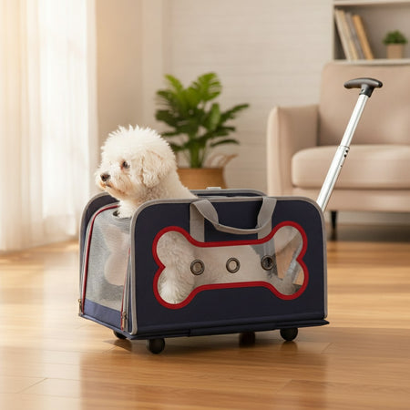 Trolley pour chien 10 kg à roulettes amovibles — photo 2