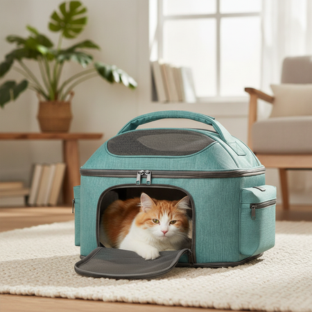 Sac transport chat souple à dessus bombé — photo 2