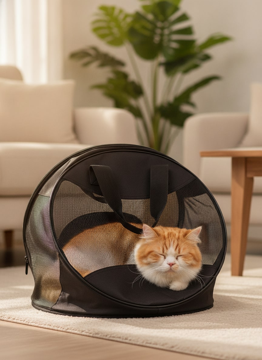 Sac de transport chien ou chat souple à maille respirante — photo 2