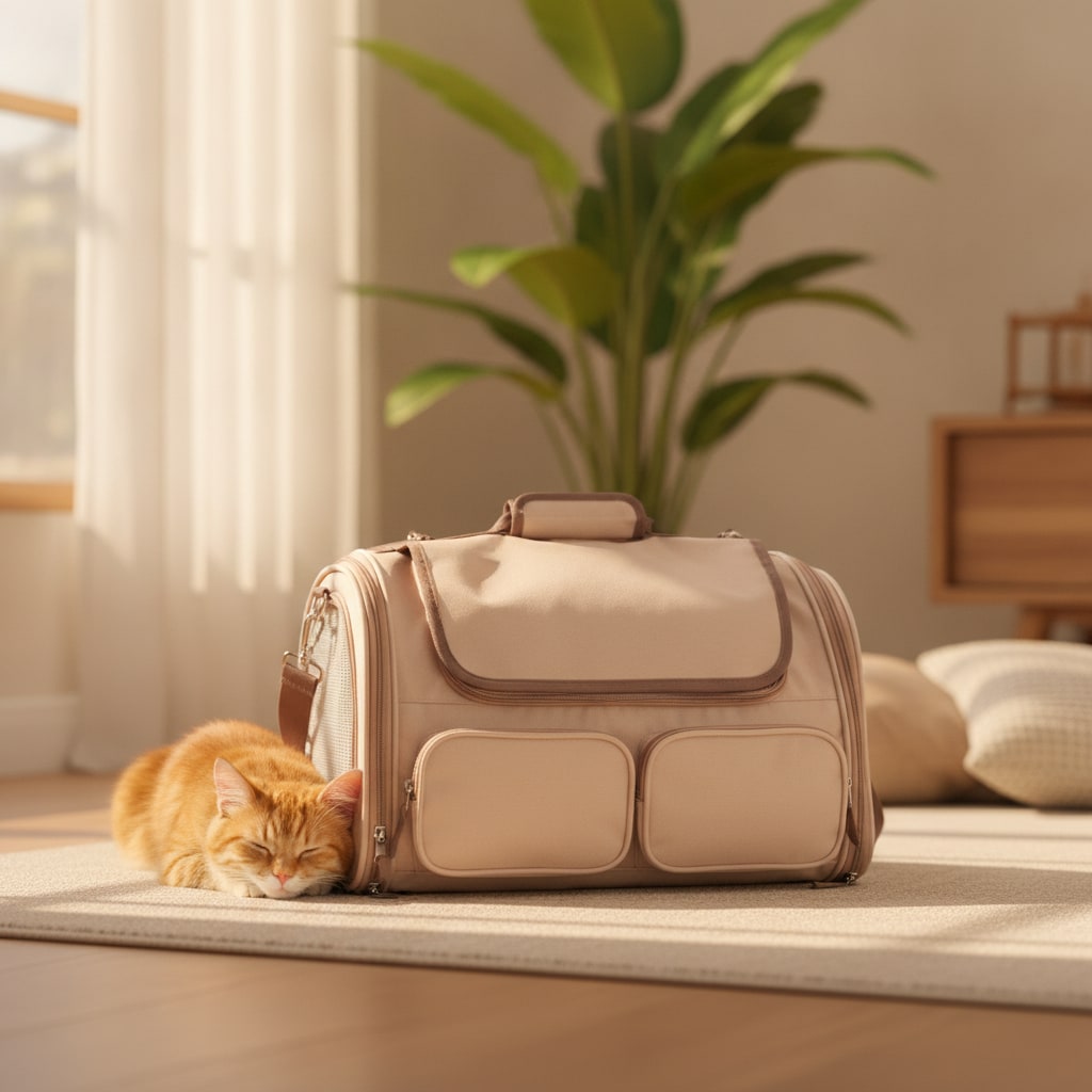 Sac de transport pour chats pliable à plat — photo 2