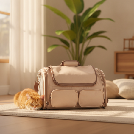 Sac de transport pour chats pliable à plat — photo 2