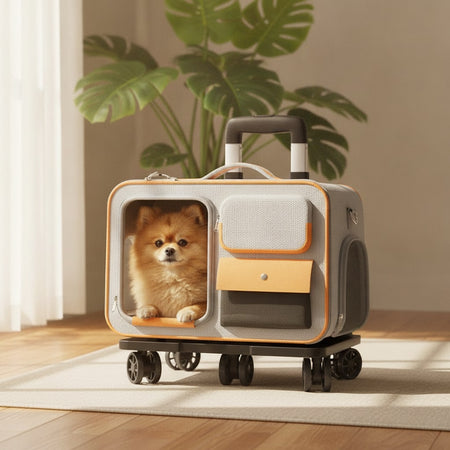 Sac de transport pour chien 5 kg à roulettes amovibles — photo 2
