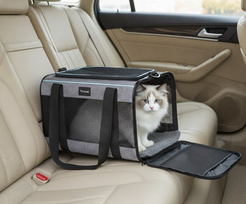 Caisse pour transport de chat souple à maille respirante — photo 2