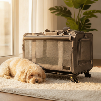 Sac de transport pour chien 8 kg à roulettes — photo 2