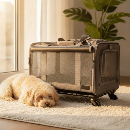 Sac de transport pour chien 8 kg à roulettes — photo 2