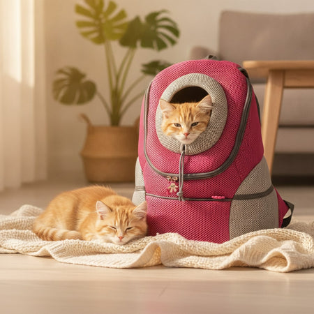 Porte-chat pour randonnée ventral matelassé — photo 2