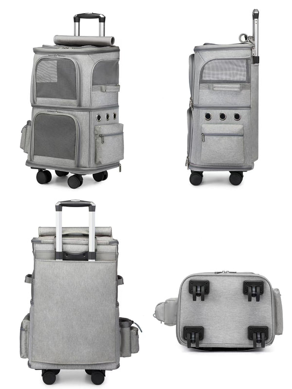 Sac à Chat Transport Double Roulettes pour chat – vue 7