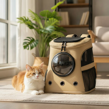 Sac pour chat randonnée sac à dos à hublot transparent — photo 2