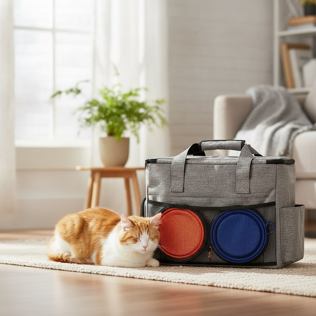 Kit sac de voyage chat pour accessoires — photo 2