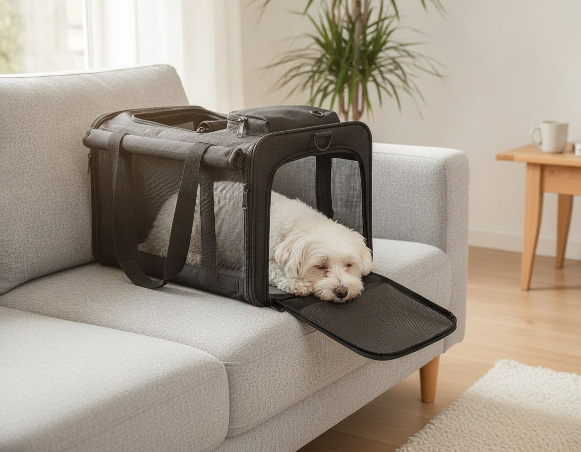 Sac de transport pour chien souple en maille aérée — photo 2