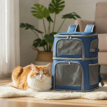 Sac pour transporter double chat sac à dos superposé — photo 2