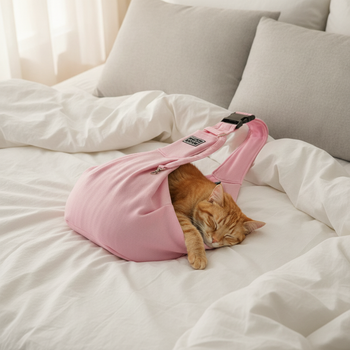 Sac ventral pour chat bandoulière rembourrée — photo 2