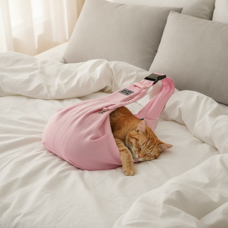 Sac ventral pour chat bandoulière rembourrée — photo 2