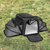 Caisse pour transport de chienextensible, coloris noir
