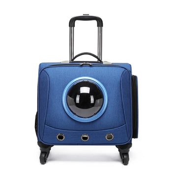 Caisse de transport chien ou chat à roulettes et hublot transparent — photo 2