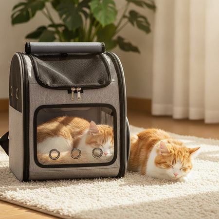 Sac porte-chat sac à dos à hublot transparent — photo 2