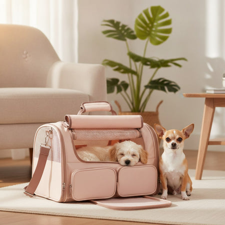 Sac de transport pour chien 15 kg pliable à hublot transparent — photo 2