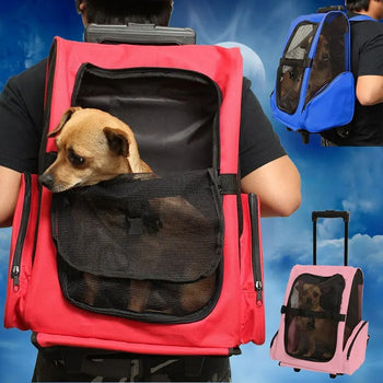 Sac à dos pour chien ou chat randonnée à roulettes — photo 9