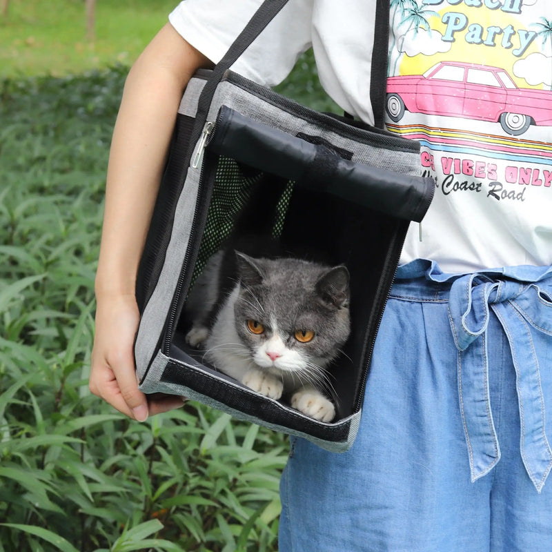 Sac de transport pour animaux type cabas avec bandoulière — photo 7