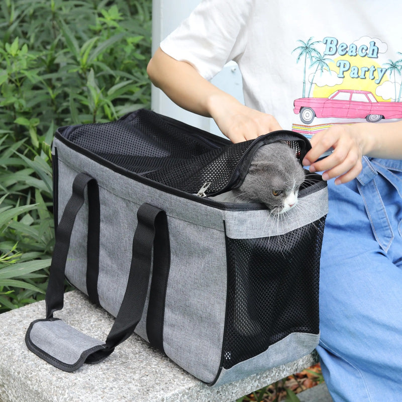 Sac de transport pour animaux type cabas avec bandoulière — photo 3