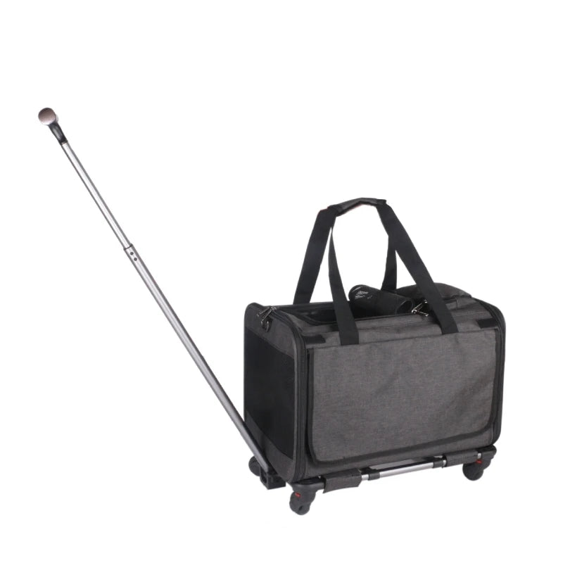 Sac de transport pour chien ou chat 8 kg à roulettes — photo 3