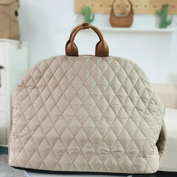 Sac de transport pour petit chien ou chat de luxe matelassé